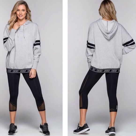 Uniquely Lorna Jane Game Time Fleece Lined Hoodie in Gray Size Medium - Picture 12 of 12